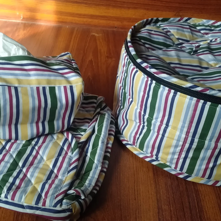 Handcrafted Cotton Kitchen Set Chapati Basket, Bread Basket, Tea Cozy Pair & Tissue Box Cover