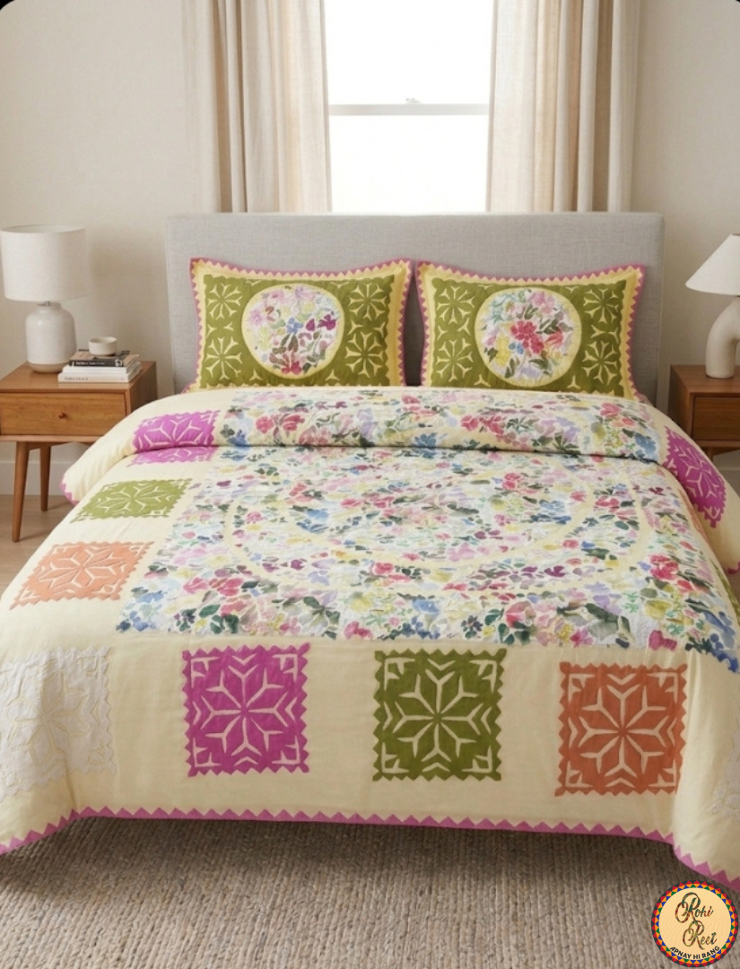 Premium handcrafted bed sheet set